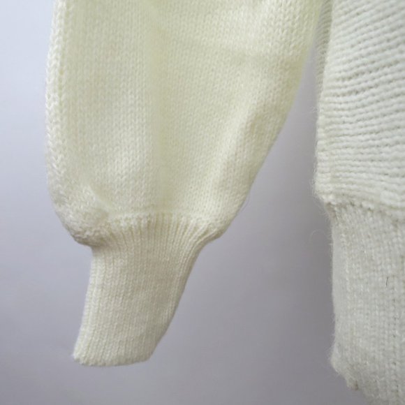 Vtg 80s Deadstock Beaded Sweater Size L - Picture 6 of 10